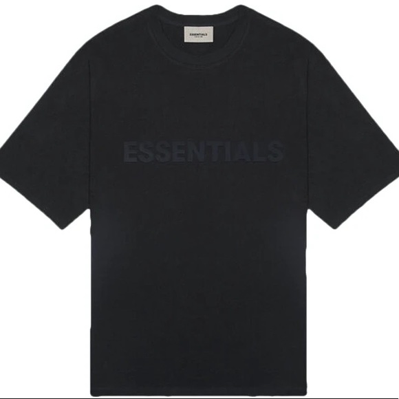 FEAR OF GOD ESSENTIALS Black Boxy Logo T - Picture 4 of 4
